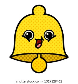 comic book style cartoon of a bell