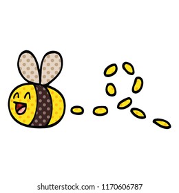 historieta estilo caricatura abeja zumbido