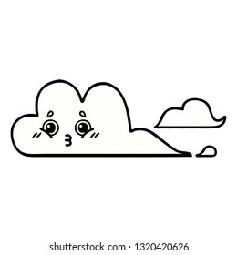 Comicbuch-Cartoon einer Wolke