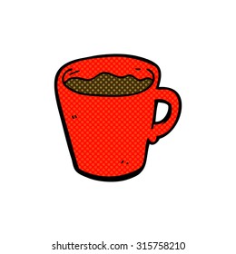 comic book style cartoon coffee mug