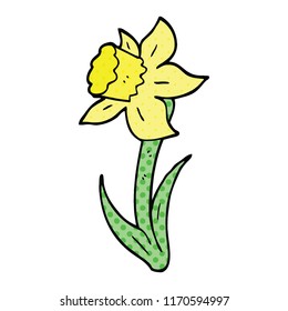 Comic Book Style Cartoon Daffodil Stock Vector (Royalty Free ...