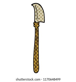 daga de dibujos animados estilo libro de historietas
