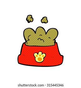 comic book style cartoon dog food