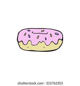 comic book style cartoon donuts