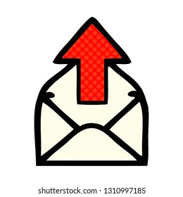 comic book style cartoon of a email sign