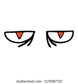 historieta estilo caricatura ojos malignos