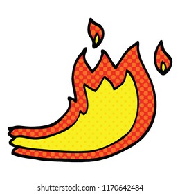 Comicbuch-Stil Cartoon Feuer Flamme