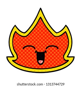 caricatura de un incendio al estilo de un libro de historietas