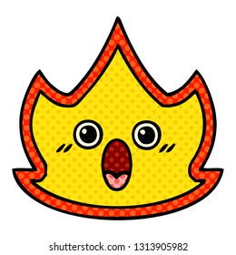 caricatura de un incendio al estilo de un libro de historietas
