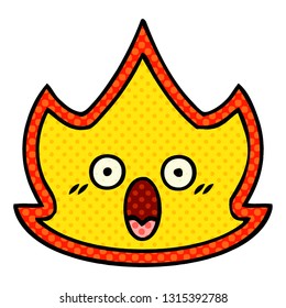 caricatura de un incendio al estilo de un libro de historietas