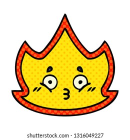 caricatura de un incendio al estilo de un libro de historietas