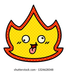 comic book style cartoon of a fire