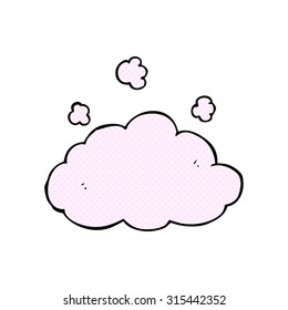 comic book style cartoon fluffy pink cloud