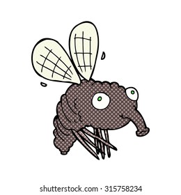 comic book style cartoon fly