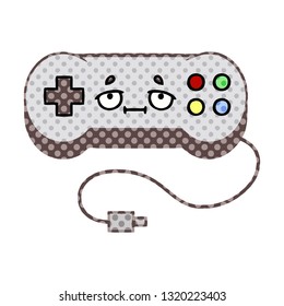 Comicbuch-Comic-Cartoon eines Gamecontrollers
