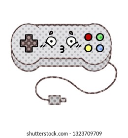Comicbuch-Comic-Cartoon eines Gamecontrollers