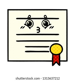 historieta de un diploma de graduación
