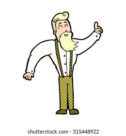 Comic-Zeichentrickfilm-Hipster