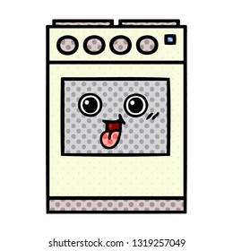 historieta de un horno de cocina