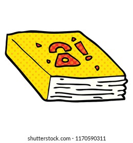 comic book style cartoon local phone book