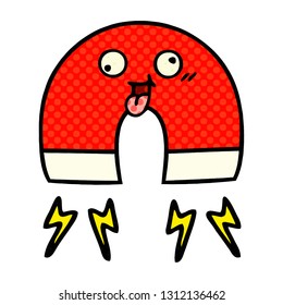Comicbuch-Comic-Cartoon eines Magneten