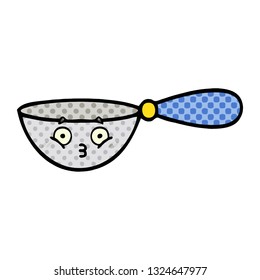 comic book style cartoon of a measuring spoon