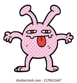 comic book style cartoon monster