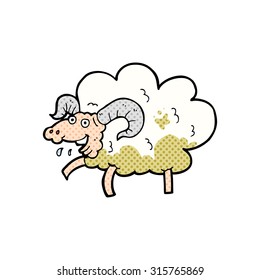 historieta estilo caricatura oveja fangosa