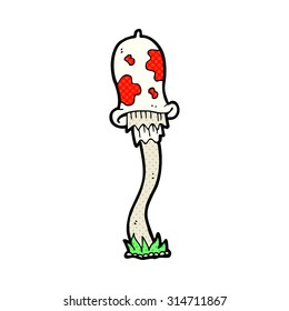 comic book style cartoon mushroom