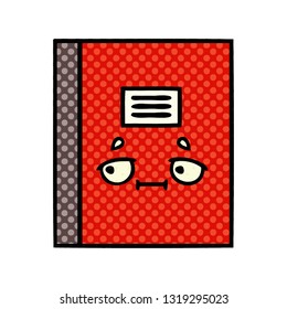 Comic-Cartoon eines Notebooks
