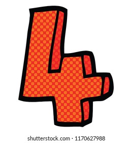 comic book style cartoon number four