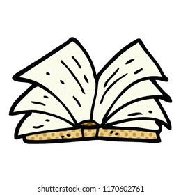 libro de historietas de caricatura abierto