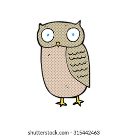 comic book style cartoon owl