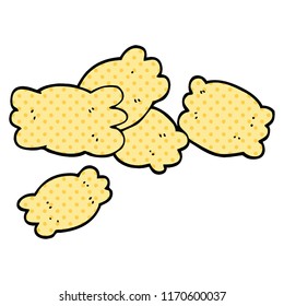 pasta de dibujos animados estilo libro de historietas