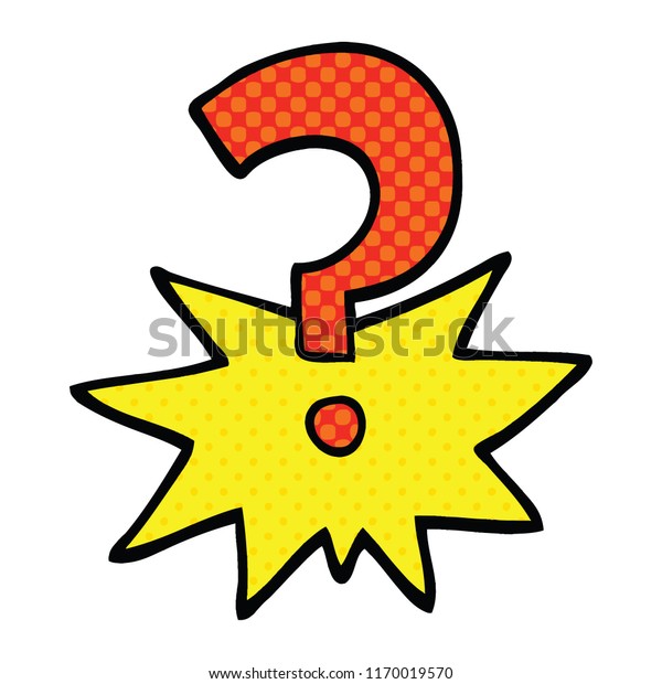 Comic Book Style Cartoon Question Mark Stock Vector (Royalty Free ...