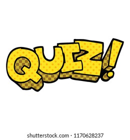 Comicbuch-Quizzeichen