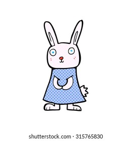 comic book style cartoon rabbit