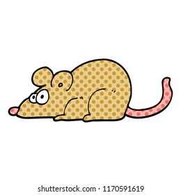 comic book style cartoon rat