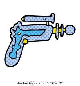comic book style cartoon ray gun