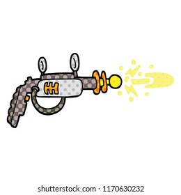 comic book style cartoon ray gun