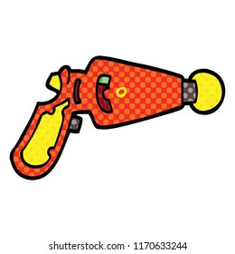 comic book style cartoon ray gun