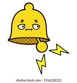 Comicbuch-Cartoon einer Ringglocke
