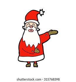comic book style cartoon santa 