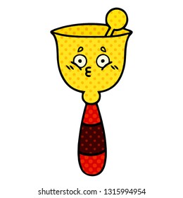 Comicbuch-Cartoon einer Schulglocke