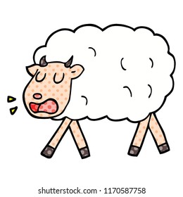 caricatura de ovejas estilo libro de historietas