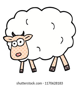 Comic Book Style Cartoon Sheep Stock Vector (Royalty Free) 1170628183 ...