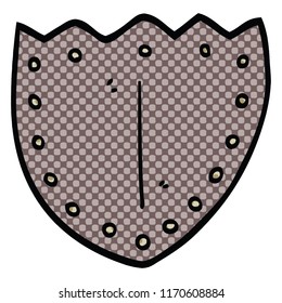comic book style cartoon shield
