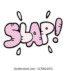 comic book style cartoon slap symbol
