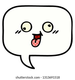 caricatura al estilo de un libro de historietas de una burbuja de discursos