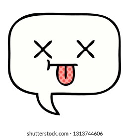 Comicbuch-Cartoon einer Sprachblase